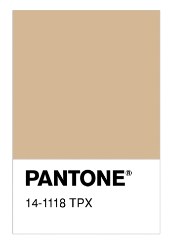 Le beige 14-1118-TPX du nuancier Pantone