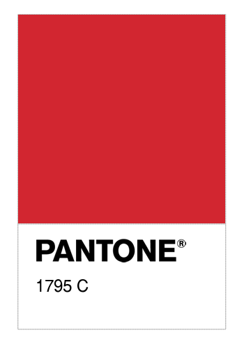 Colore Pantone® 1795 C Numerosamenteit
