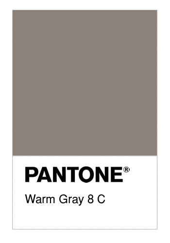 Colore Pantone® Warm Gray 8 C Numerosamenteit